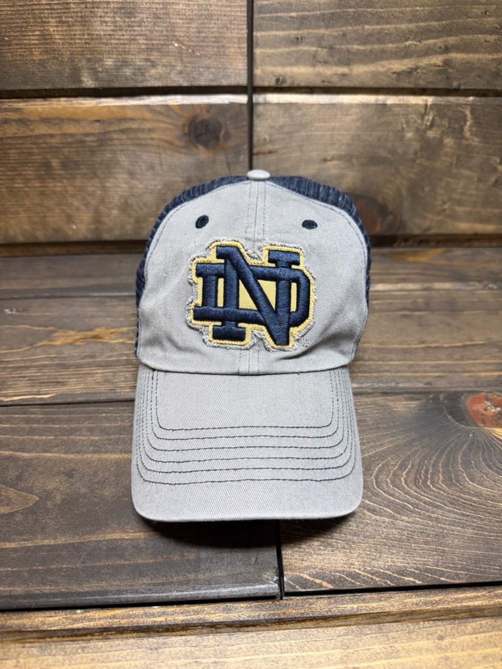 Forty Seven Brand Notre Dame Navy and Gray Mesh Hat